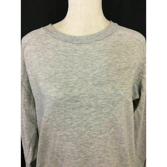 Zara WB Women’s Solid Gray Long Sleeve Long Sweater Sweatshirt Top Small - Picture 2 of 6